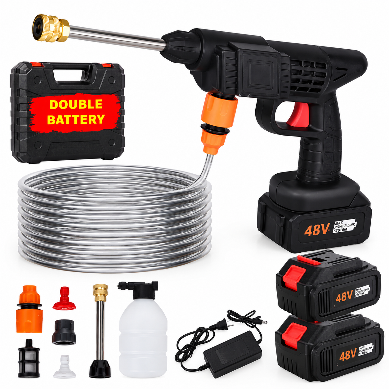 48V Cordless Pressure Washer – Dual Battery Set - Image 2