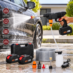 48V Cordless Pressure Washer – Dual Battery Set