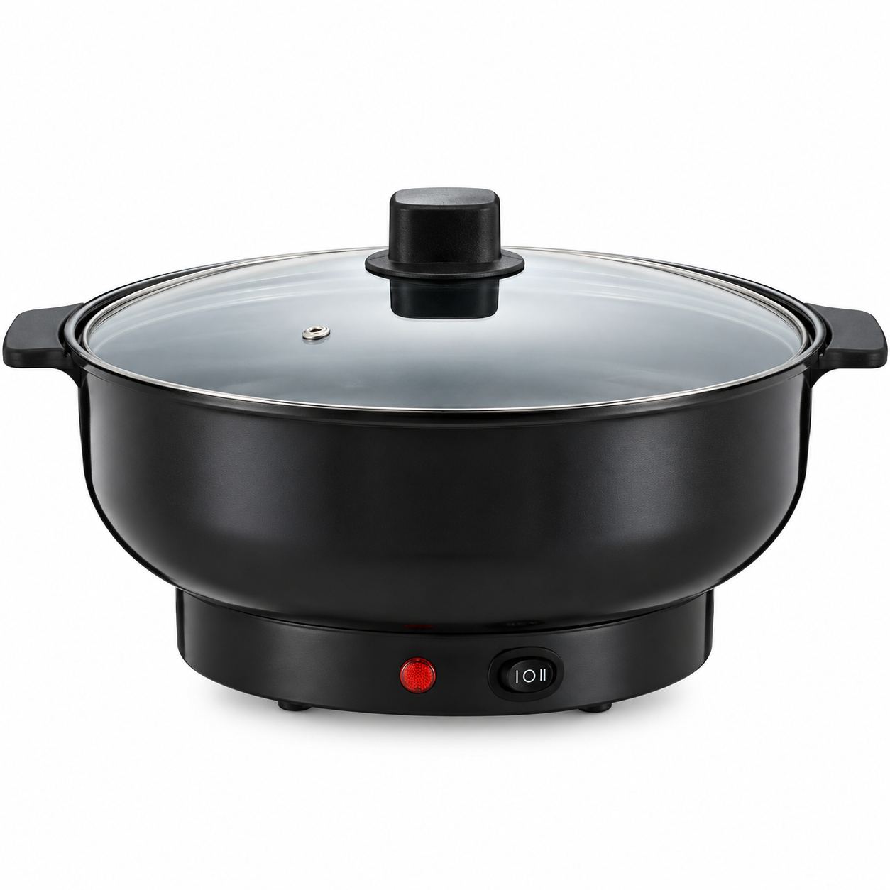 Multifunction Electric Cooking Pot with Glass Lid - Image 2