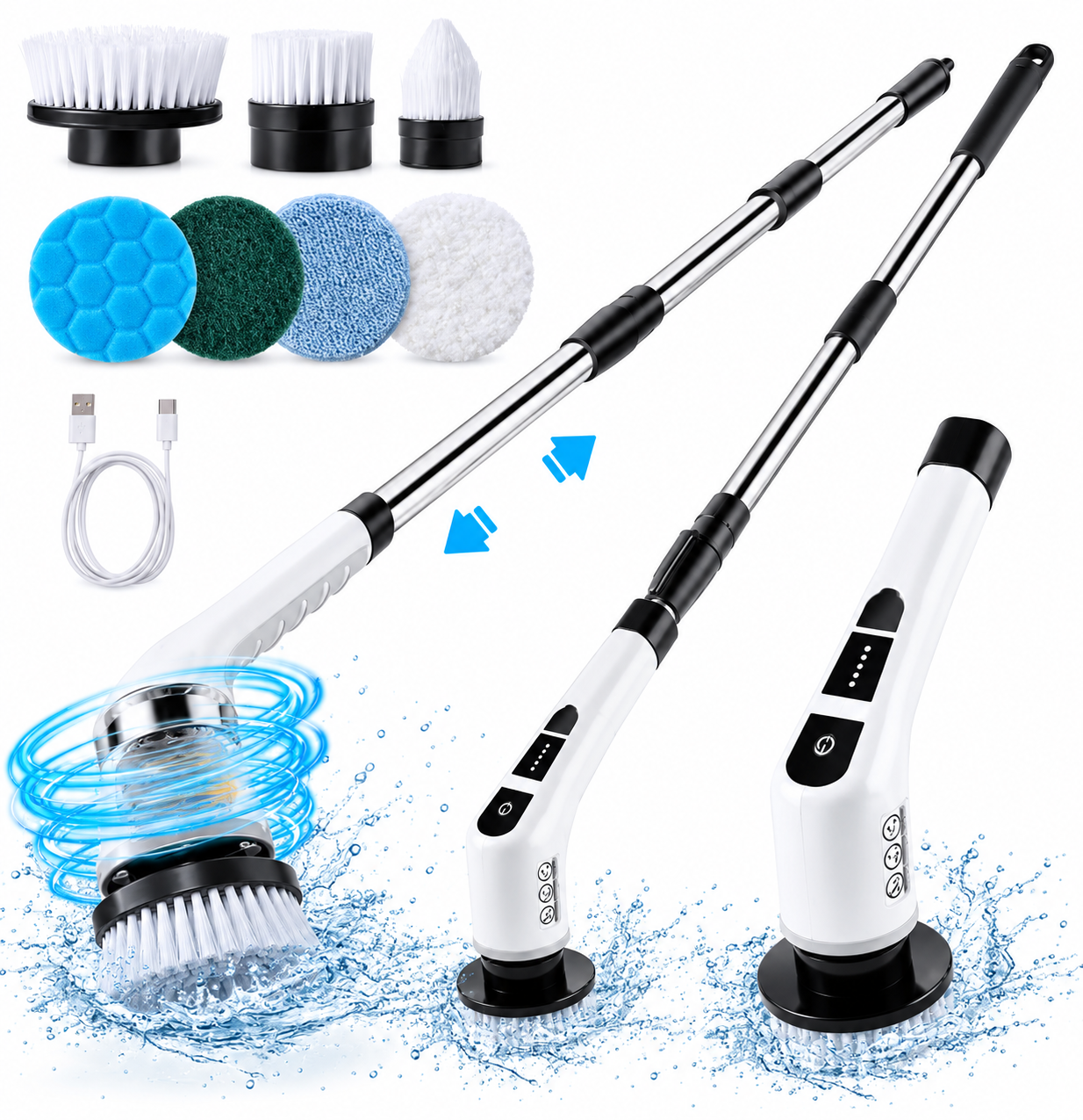 Cordless Spin Scrubber Cleaning Kit