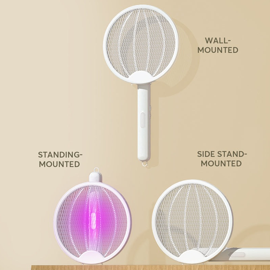 2-in-1 Foldable Rechargeable Mosquito Swatter & Trap Lamp - Image 2